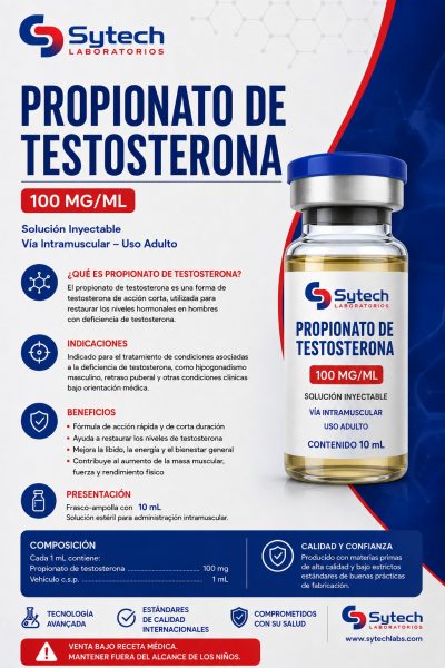 PROPIONATO DE TESTOSTERONA 10ML 100MG