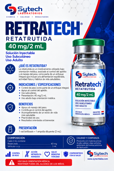 RETRATECH RETATRUTIDA 40MG 2ML
