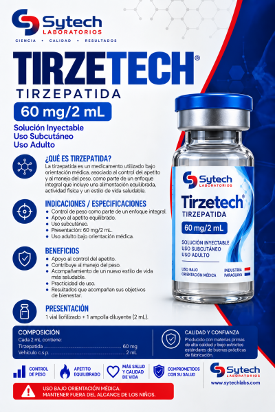 TIZERTECH TIZERPATIDA 60MG 2ML